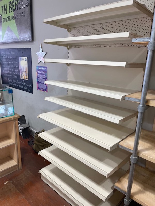 Second Hand Retail Shelving
