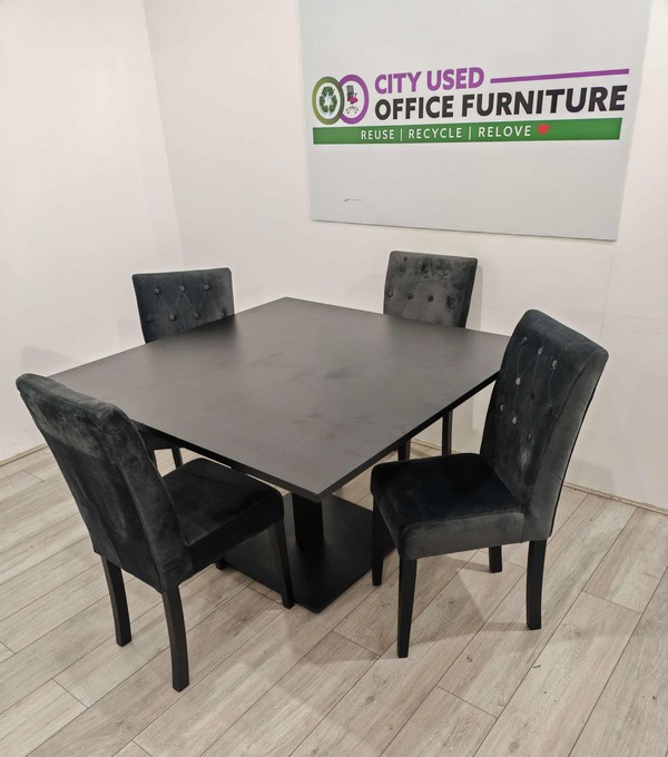 Grey Velvet Dining Chairs