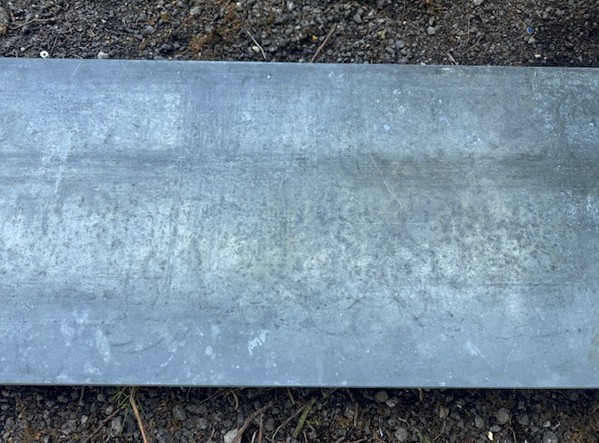 Large Zinc Bar Top