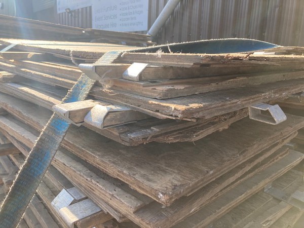 Plywood floor for marquees