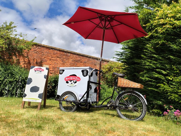 vintage style ice cream trike