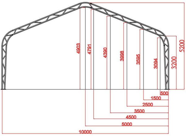 18.3m x 10m Storage Marquee