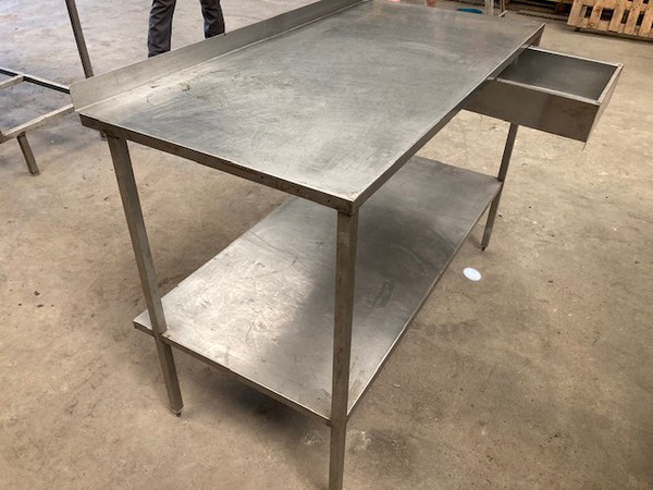 Used prep table stainless steel