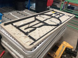 Plastic trestle tables for sale