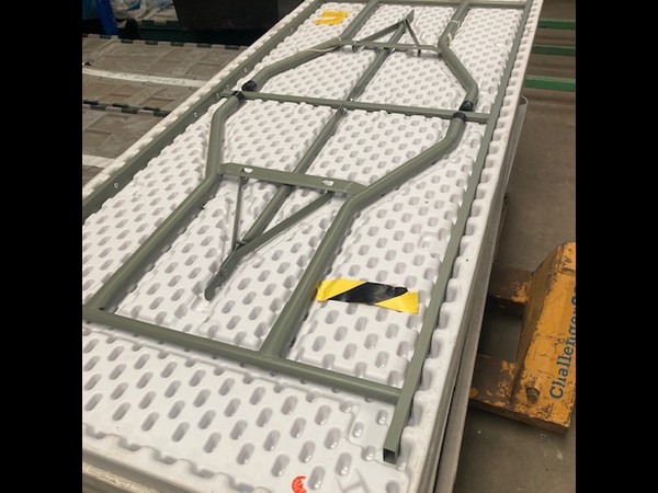 Go Pack trestle tables for sale