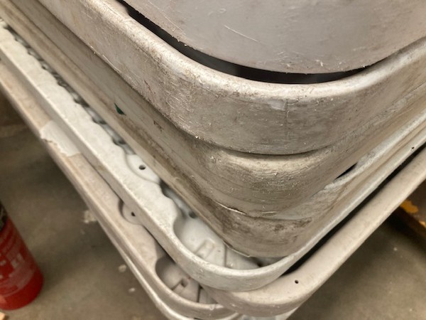 Lifetime plastic trestle tables for sale