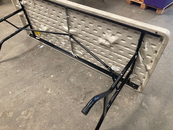 Used folding trestle tables