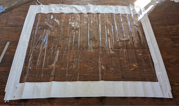 clear PVC roll-up Window Walls