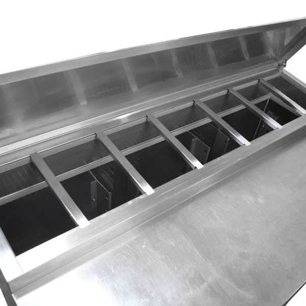 Polar 3 Door Saladette Fridge