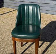 Green Leather Dining Chairs