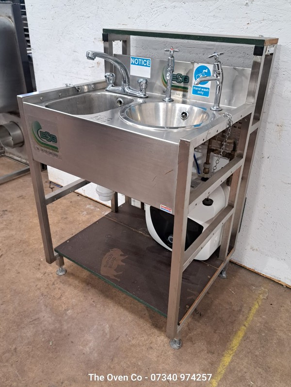 Used Double Bowl Sink Unit