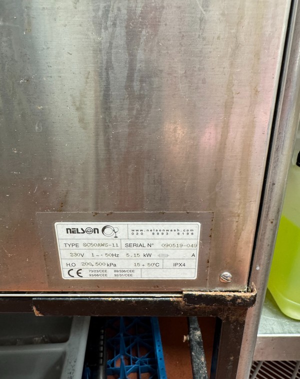 Secondhand Nelson Glasswasher