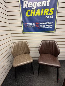 New Leather Cafe Chairs For Sale