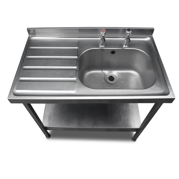 Stainless steel free standing sink