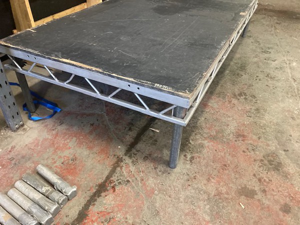 Aluminium 8ft x 8ft drum riser for sale