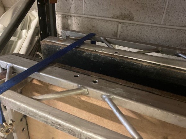 Used 8ft x 4ft aluminium stage blocks
