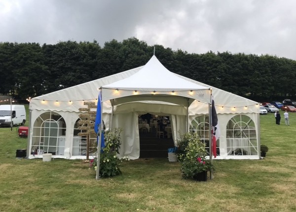 Second hand marquee porch