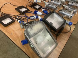 Flood lights for outside the marquee / parking area