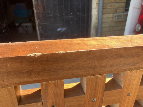 Heavy duty wooden trellis