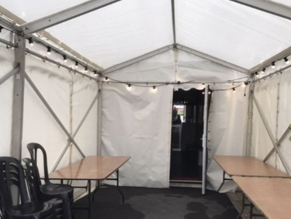 4m / 12ft party frame marquee for sale