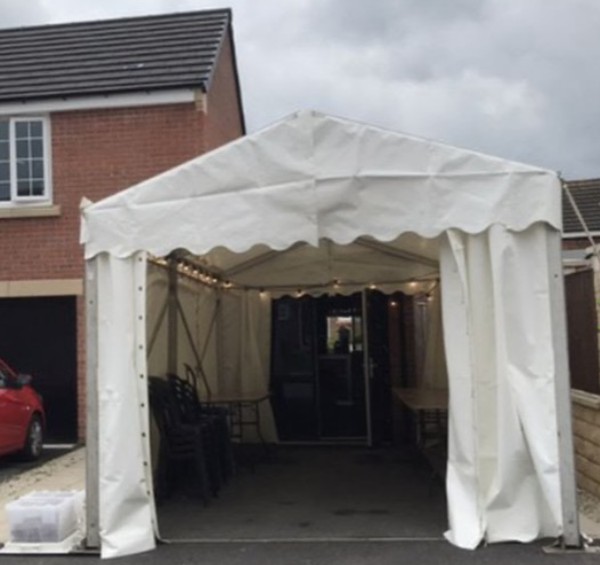 Second hand party frame marquee