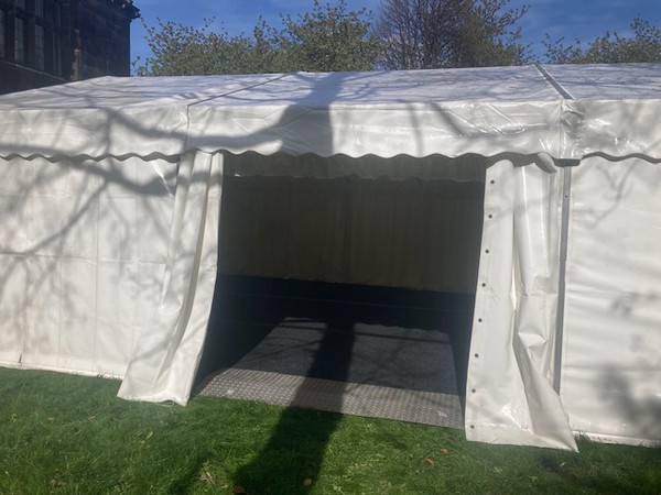 6m x 12m Roder aluminium marquee