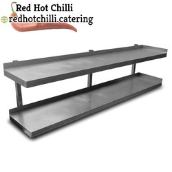 1.62m Stainless Steel Double Wall Shelf