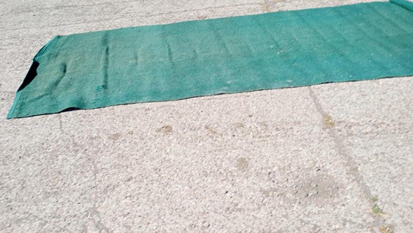 green coconut matting