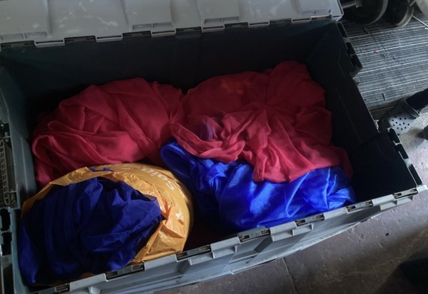boxed swags and drapes