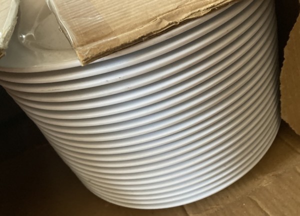 white plates