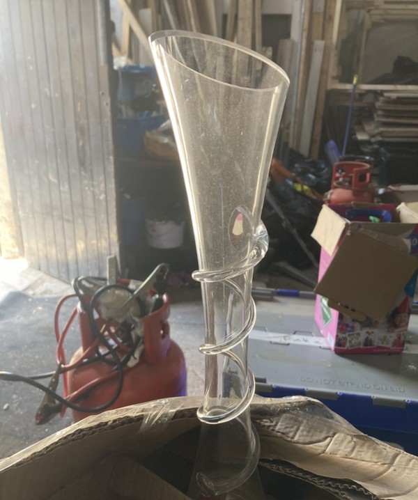 fluted vases