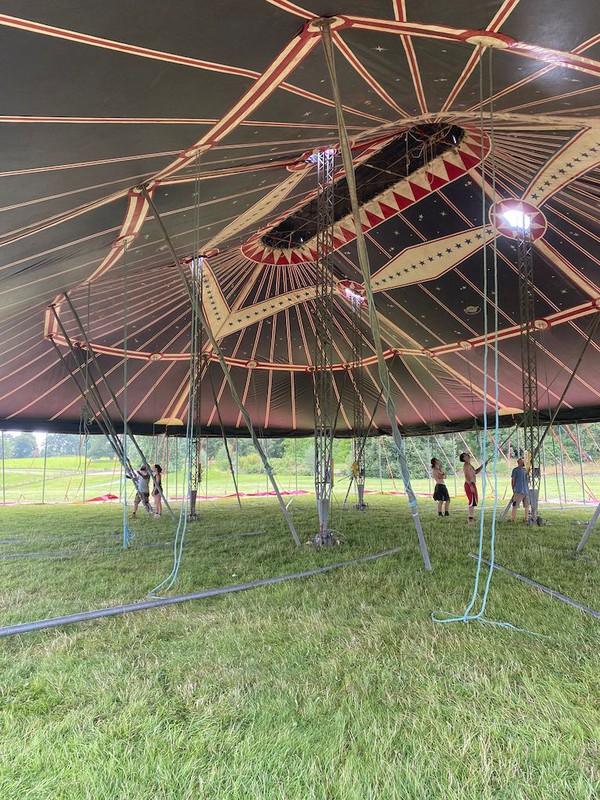 aerial performance tent