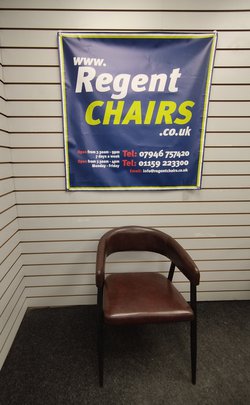 Brown Leather Arm Chair For Sale