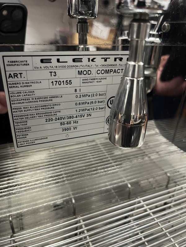 Used Elektra Coffee Machine