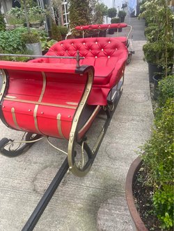 Antique 1870 Swedish Christmas sleigh