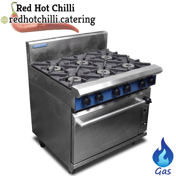 Six burner range cooker