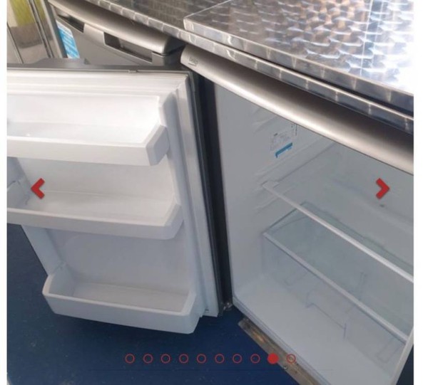Catering van with under counter fridge