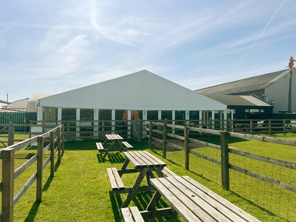12m gable wall with glass sides
