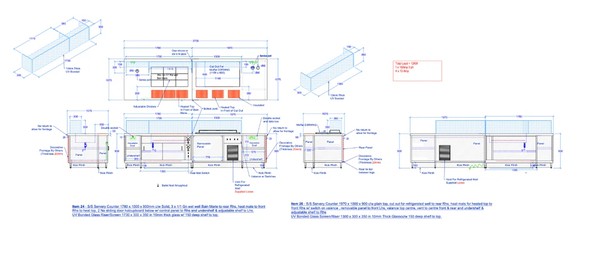 Refrigerated Serving Counter