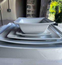 Job Lot Square Plates And Bowls For Sale