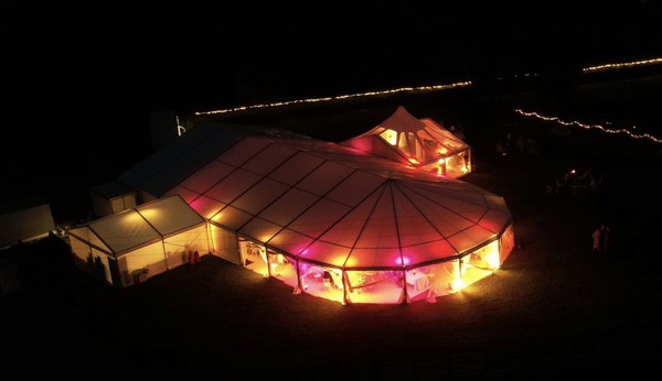 Marquee at night