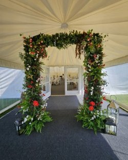 Woodland Arch With Faux Flowers For Sale