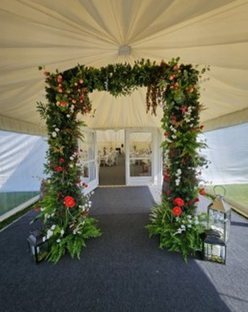 Woodland Arch With Faux Flowers For Sale Woodland Arch With Faux Flowers For Sale