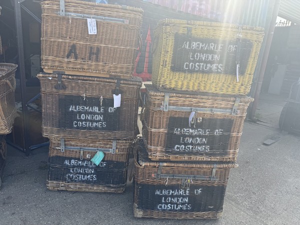 Lusby and Pollard Wardrobe Wicker Crates
