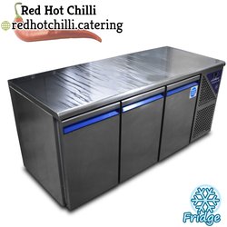 Three door bench fridge