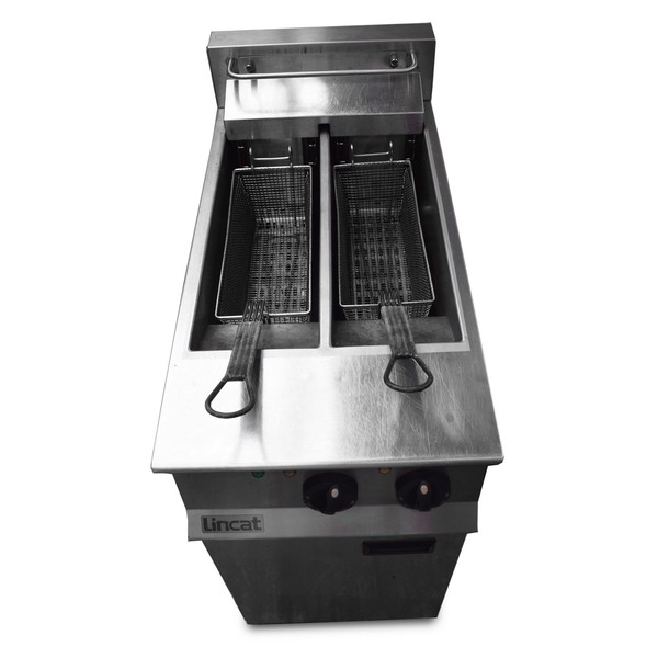 Twin tank electric fryer