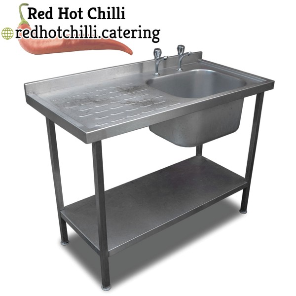 1.2m Stainless Steel Single Sink