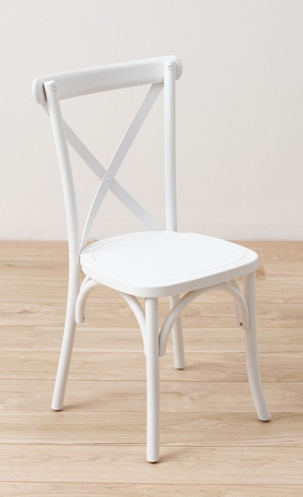 Cross Back Chairs With Pads For Sale