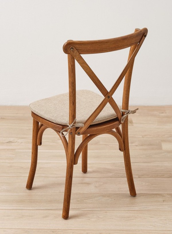 Oak Chairs With Tie On Pads