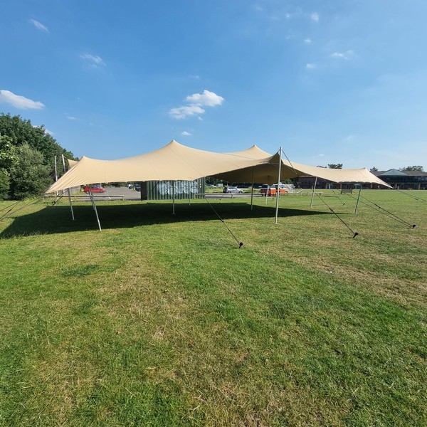 Chino stretch tent roof